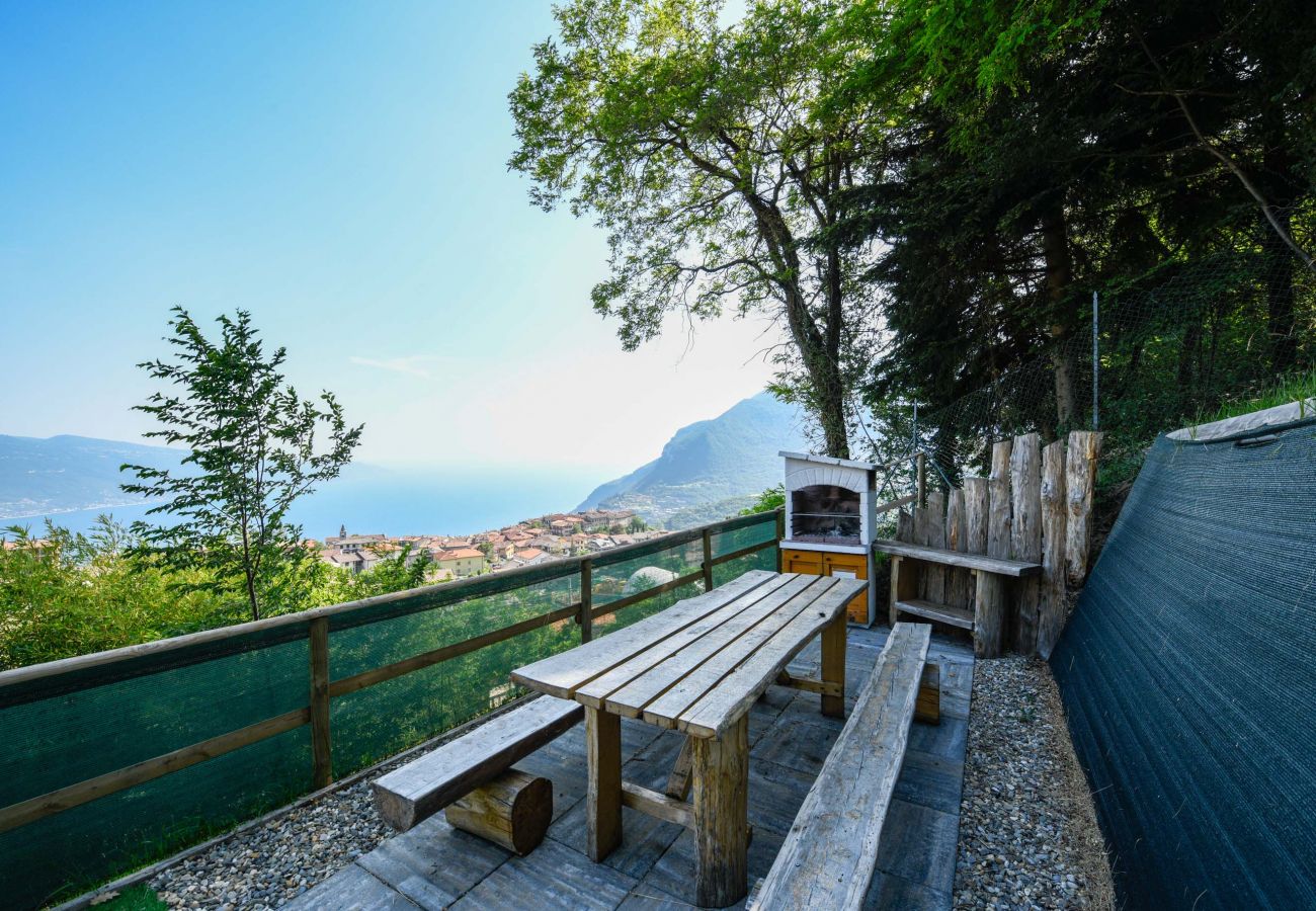 Ferienwohnung in Tignale - Principe, mit grossem Balkon und Seeblick