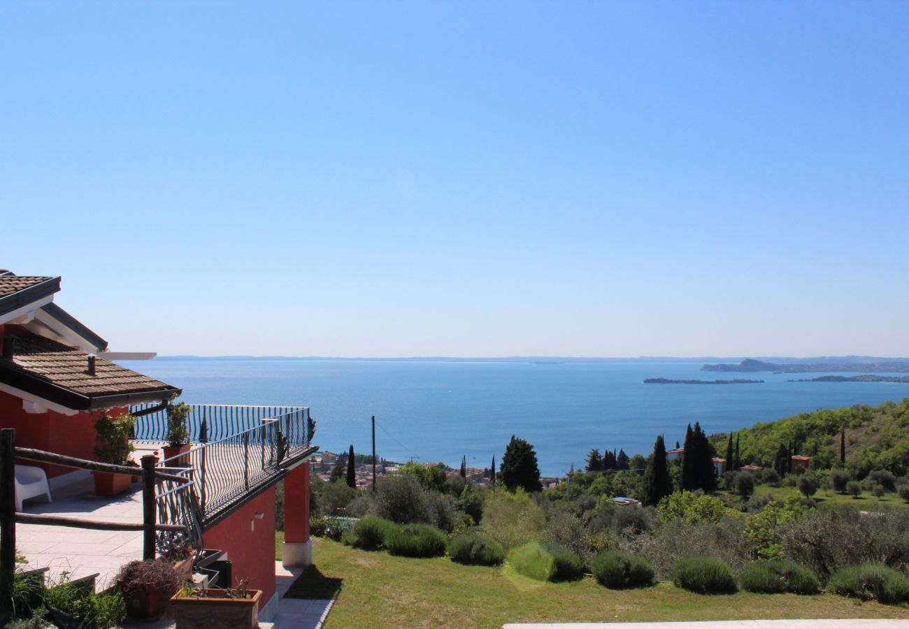 Ferienwohnung in Toscolano-Maderno - Cà Rossa - Orchidea mit wunderbarer Seeblick