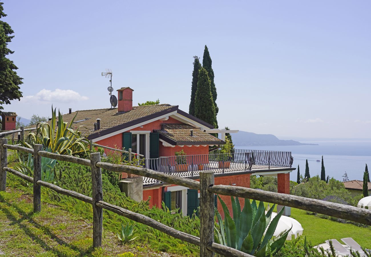 Ferienwohnung in Toscolano-Maderno - Cà Rossa - Orchidea mit wunderbarer Seeblick