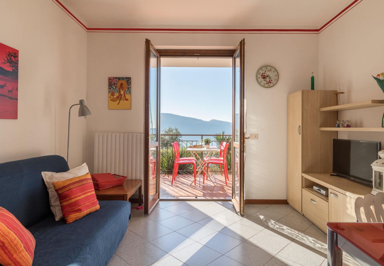 Ferienwohnung in Tignale - Appartamento Panorama Mit Balkon mit Seeblick